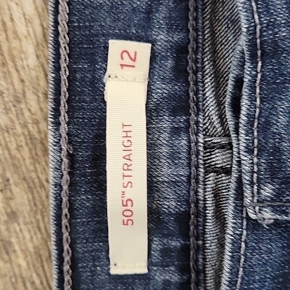 LEVI'S 505 straightleg stretch jegg stretch jeans size 12 - Picture 4 of 4